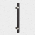 dveřní madlo Design inox 1059 černé - 800/600 mm