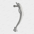 madlo Delfín - chrom matný - 368/300 mm
