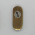 mosazné bezpečnostní rozety oválné 195 Safe - česaný bronz 15 mm