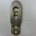 mosazné bezpečnostní rozety oválné 195 - česaný bronz 10 mm